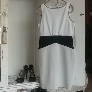 Jennifer Lopez Sheath Dress with Black Waist